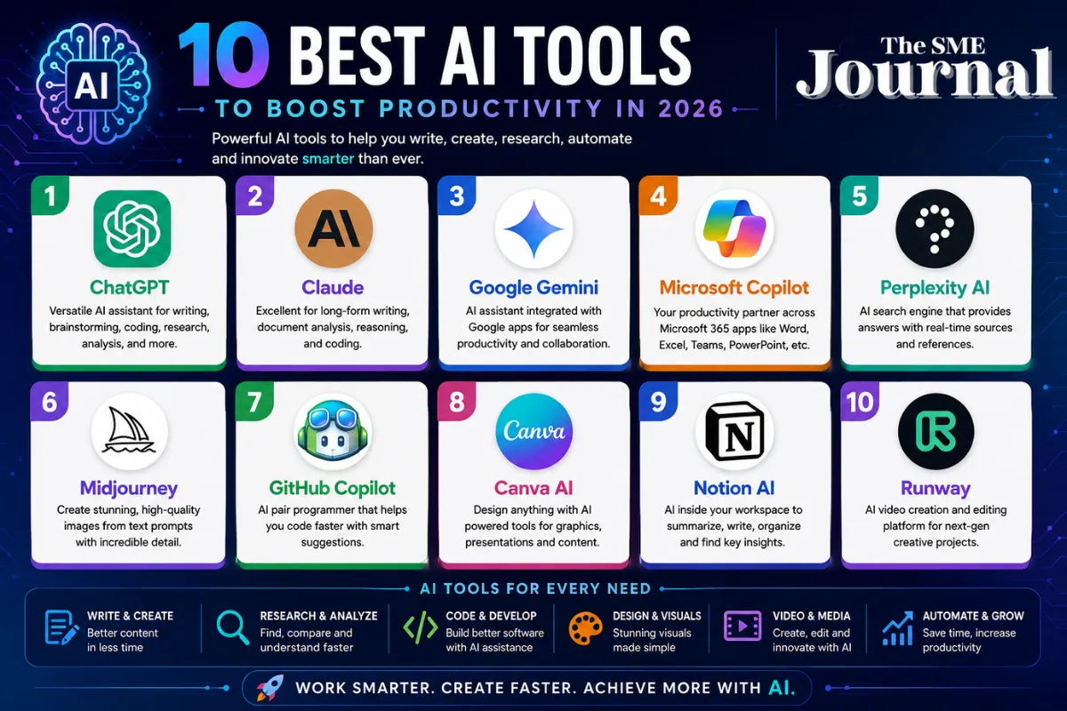 10 Best AI Tools to Boost Productivity in 2026