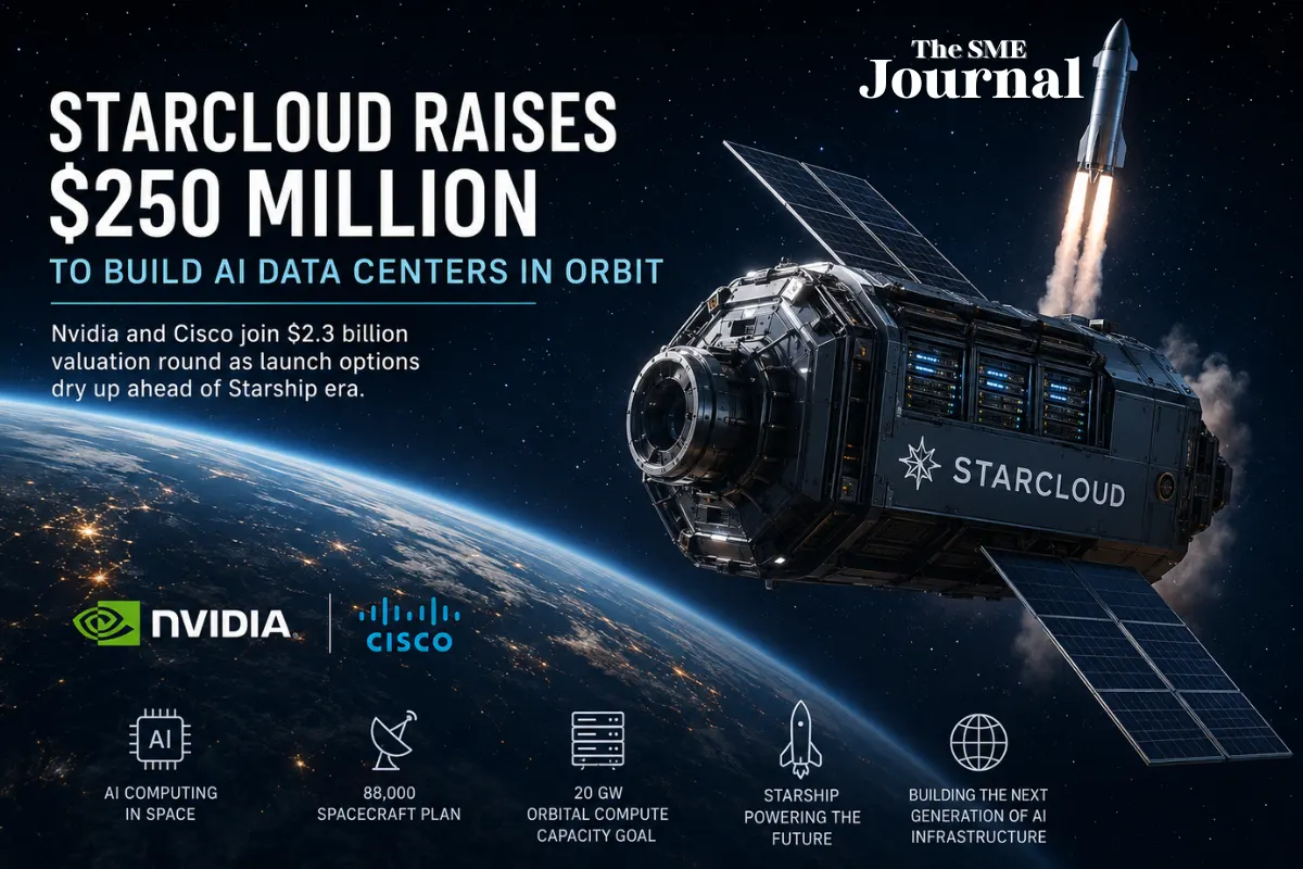 Starcloud Raises $250 Million to Take AI Data Centers Into Orbit